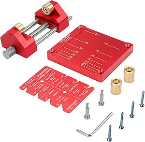 GOINGMAKE Honing Guide System Chisel Sharpening Kit for Woodworking Chisels and Planes 5/32" to 3" Chisel Sharpener Sharpening Holder Guide Red Woodworking Tools Precision Sharpening Jig