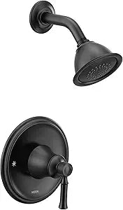 Moen Dartmoor Matte Black Posi-Temp Bathroom Tub Faucet Trim Only Kit, T2182BL