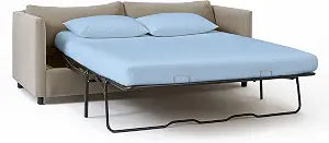 Rajlinen Queen Sleeper Sofa Bed Sheets, 100% Egyptian Cotton, 4 Piece Set, Deep Pocket Fitted Sheet, Soft, Cooling, Breathable, Fits Up to 8 Inch Mattress, Luxury Hotel Quality, Light Blue