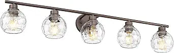 Emliviar 5-Light Vanity Wall Lighting Over Mirror, YE295BG-5W ORB-WG