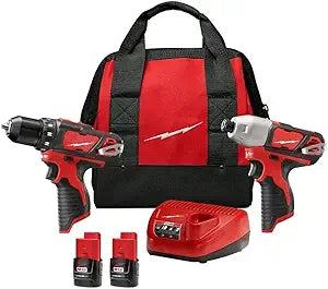 M12 12-Volt Lithium-Ion Cordless Drill Driver/Impact Driver Combo Kit (2-Tool) with Free M12 1.5Ah Battery (2-Pack)