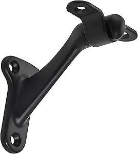khtumeware 15 Pack 3 Inch Matte Black Hand Rail Bracket Heavy Duty Hardware for Stairways, Home or Office Stair Support Handrail Brackets