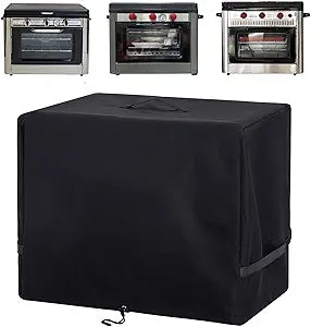 Waterproof Cover for Camp Chef Outdoor Oven, Also Fit for Camp Chef Deluxe/ Professional Outdoor Oven, Windproof Camping Stove Accessories with Drawstrings (Cover Only)