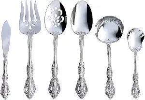 Oneida Michelangelo 6-Piece Silverware Serving Set, Flatware