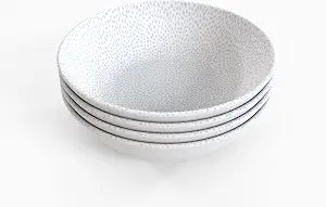 TervisHome Melamine Bowls - Set of 4 | Yao Cheng Azure Collection | Durable Stoneware-like Quality, Dishwasher Safe, Perfect for Indoor and Outdoor Use
