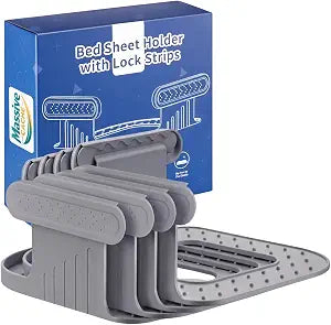 Bed Sheet Holders for Corners - Heavy Duty Bed Sheet Holder - Keep Sheets Tight & Secure - Bed Sheet Grippers for Corners - Bed Sheet Fasteners for Corners - Non-Slip Bed Sheet Straps