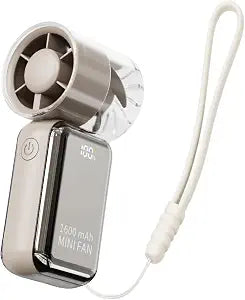 Portable Fan, Rechargeable Mini Handheld Fan, 100 Speed Levels, LED Display