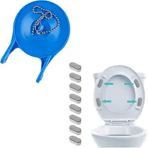 iFealClear 3 Inch Toilet Flappers Replacement Compatible with Gerber 99-788, 8 Pieces Universal Toilet Seat Bumper, Bathroom Toilet Repair Screw Bundles