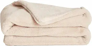 UnHide Lil Pet Marsh  Faux Fur Pet Blanket  Extra Soft, Lightweight, Washable Dog Blanket  Comfort and Protection for Couch, Crate, or Bed  Beige Bear 34 x 44