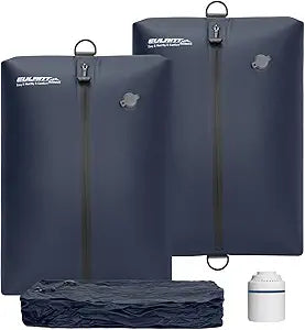 Eulant Travel Vacuum Bags with Pump,Professional IPX8 Waterproof Vacuum Compression Bag for Carry-On Suitcase & Travel Backpack,Space Saver Bags Packing Organizers(2 Pack,Blue)