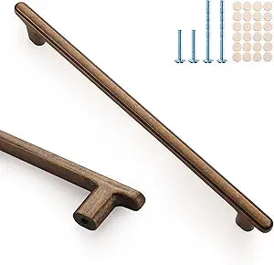 10 Pack Antique Brass Cabinet Handles,7-1/2 Inch(192mm) Hole Center Drawer Pulls for Kitchen Cabinets & Bathroom Dresser, Modern Furniture Hardware Pulls