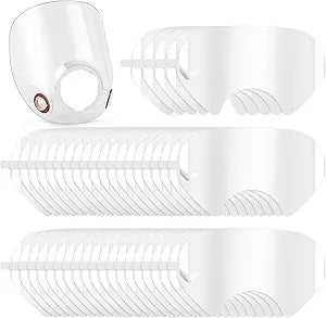 Tellegloww 1 Pcs Replacement Parts Lens Compatible with 6000 Series Full Face Respirator and 50 Pcs Peel off Lens Cover Compatible with 6000, 6700, 6800, 6900 Series Full Face Cover, Tool Parts