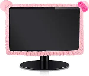 Remagr 1 Pcs 20''-29'' Kawaii Computer Monitor Cover with Cat Ear Design