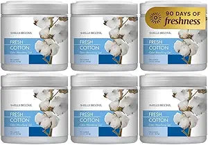 SMELLS BEGONE 15oz Gel Odor Eliminator - Absorb & Remove Tough Odors in Pet Areas, Bathrooms, Basements, Garage, Cars, RVs & Boats - Eliminate Odors Quickly (6-Pack, Fresh Cotton)