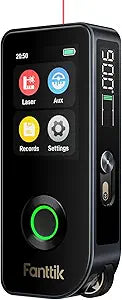 Fanttik A11 Ultra 3-in-1 Laser Measuring Tool, 197Ft Digital Laser Distance Measure with IPS Touch Screen & Side LCD, Wheel Roller & 3-Axis Digital Level, Rechargeable for Home DIY & Indoor Projects
