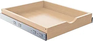 Pull Out Drawers for Cabinet Wood Slide Out Cabinet Organizer and Storage Cabinet Kitchen Drawers Slide Out Shelves Pull Out Shelves in Kitchen Pantry Bathroom with Soft Close 15"W x 22"D x 3"H