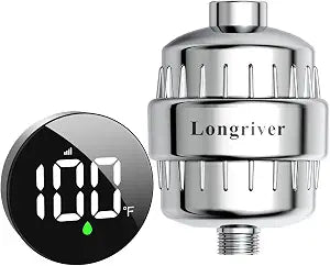 Longriver Tem8 Shower Filter Fixture with Temperature Display