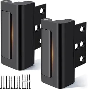 2 Pack Door Reinforcement Lock, 800 lbsChild Proof, 5-Min Install