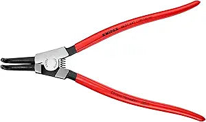 KNIPEX - 46 21 A41 Tools - Circlip Pliers, External, 90 Degree Angled, Forged Tip, 3 11/32"-5 1/2" Shaft Dia. (4621A41) Black