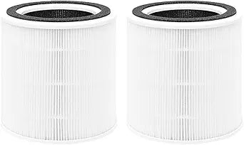 Replacement Air Filter TT-AP005 fit for TaoTronics TT-AP005 AIR Purifier,H13 True HEPA 3-in-1 Replacement Filter, Efficiency Activated Carbon(2-Pack)