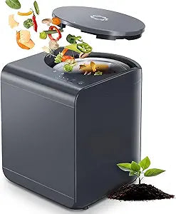 Airthereal Revive Food-to-Soil System, Odorless Countertop Electric Kitchen Composter, 1-Click Smart Operation, Powerful Sharksden Trinity Blade to Cycle Food Waste into Earth Nutrition