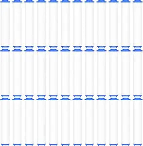 Macarrie 36 Pcs Shower Head Filters 3.7 Inch PP Cotton Filter Cartridge Filter High Pressure Handheld Turbo Fan Shower Heads Filter for Detachable Propeller Jet Sets