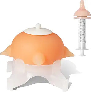 Doggiema Puppy Milk Feeder Nipple Puppy Bottle Puppy's Feeder, Bubble Milk Bowl
