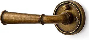 Privacy Door Handle Antique Brass Retro Door Lever, Interior Vintage DoorHandle for Bedroom Bathroom, Aluminium Alloy Handle Lever, 1 Pack