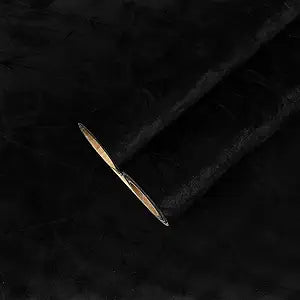 CHIHUT Black Self Adhesive Velvet Fabric Roll 12x472 Creased Velvet Peel and Stick Wallpaper Soft Removable Drawer Liner for Jewelry Box Shelf Thick Textured Black Felt Contact Paper
