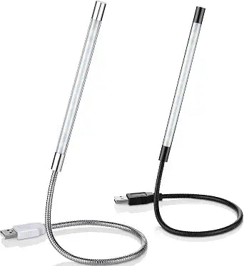 Mudder 2 Pack USB Keyboard Light for Laptop Gooseneck Dimmable Touch Switch
