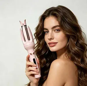 Automatic Rotating Curling Iron, Anti-Tangle Self Hair Curler for All Hair