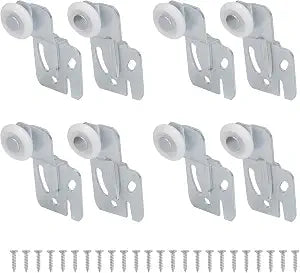 4Pair Sliding Closet Door Roller Kit with 7/8Inch Ball Bearing Convex Wheel