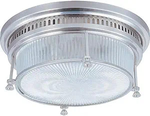 Maxim Lighting Hi-Bay 2-Light Flush Mount | Satin Nickel Finish | Modern Indoor Light Fixture | Ideal for Bedrooms, Hallways & Entryways | Dimmable | Home Decor Ceiling Fixture | 25000CLSN