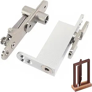 MIMIRACLE Heavy Duty Self Closing Door Pivot Hinges - Adjustable Speed, 304 Stainless Steel, 360 Degree Shaft, Hidden Door Hinges for Wood Secret Door