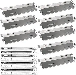 S9328A (8-Pack) S1025A (8-Pack) 17 1/8" Stainless Steel Heat Plates and Burners Replacement for Bakers and Chefs Grill Parts GR2039201-BC-00, GD430, ST1017-012939