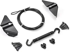 Anti Sag Gate Kits, Anti-Sagging Fence Door Kit, Black, Zinc