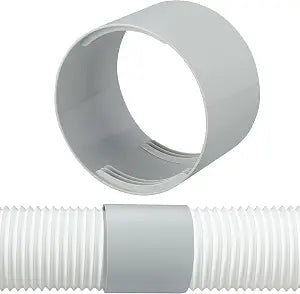 Portable Air Conditioner Exhaust Hose Coupler 5.9 Inch AC Exhaust Hose Connector Extender AC Hose Coupling Extension Support Clockwise and Counter Clockwise Threads for Air Conditioning Accessories