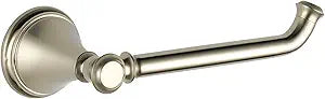 Delta Single Post Toilet Paper Holder | Brilliance Stainless Steel | Wall Mount | Cassidy Bathroom Accessories