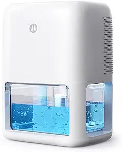 60 OZ Dehumidifiers for Home, Dual-Semiconductor Quiet Dehumidifier with Timer Sleep Mode Auto-Off 7 Colors Light Portable Small Dehumidifiers for Bathroom, Cloakroom, RV