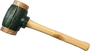 Rawhide Mallet Split Head Hammer #5 GARLAND 31005 with 2-3/4" Rawhide Faces