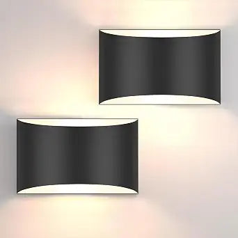 Modern LED Wall Sconces, 3000K Warm White Hardwired Wall Lights Set of 2