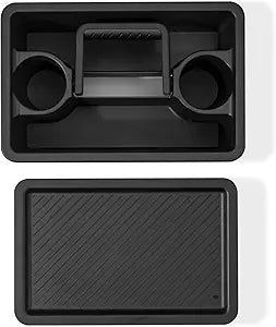 Weber Works Caddy with Tray Lid  Portable Grill Prep & Storage Organizer for Sauces, Seasonings & Tools