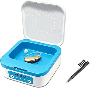 LINKIM Automatic Hearing Aid Dryer & Dehumidifier Ultra Fast Electronic Dry Box for Hearing Amplifiers & Cochlear Implants Removes Sweat & Moisture