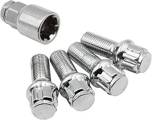 Chrome Wheel Locks 14mm Bolt, Compatible with Dune Buggy