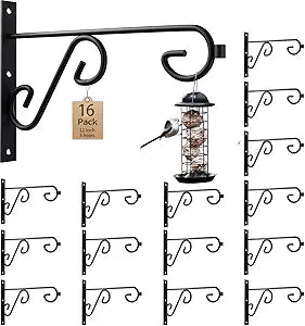 16Pack Plant Hanger Bulk 12In Metal Wall Hook,Anti-Rust Indoor Outdoor Wall Hangers for Bird Feeders, Planters, Lanterns, Wind Chimes,Doorplate