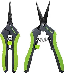 2pcs 6.5" Pruning Shears for Gardening Ultra Sharp Garden Scissors