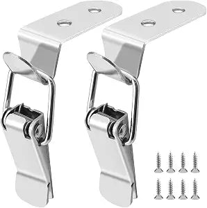 2 Pcs Stainless Steel Tool Box Hood Locks Latches