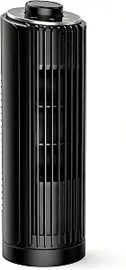 PNTCK Personal Tower Fan for Bedroom, 23ft/s Desk Fan, Quiet Fans that Blow Cold Air,70 Oscillating Desk Fan, Standing Table Fan with 3 Modes, 13" Bladeless fan for Bedroom, Home,Office