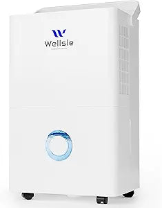 4500 Sq.ft Dehumidifier for Basement and Garage, 80 Pints Home Dehumidifier with Drain Hose and Water Tank, Quiet Dehumidifiers for Bedroom, Living Room, Office.