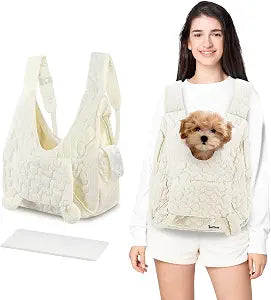 JourCraf Pet Carrier Backpack, Adjustable Pet Front Cat Dog Carrier Backpack Travel Bag for Small Medium Dogs Cats and Rabbits, Safety Strap with Removable Bottom Plate for Camping Hiking Traveling